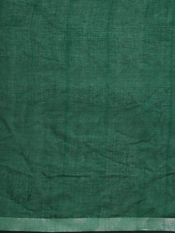 ArtEastri Green, Magenta & Blue Handloom Cotton Sequins  Saree