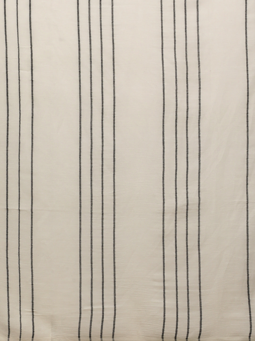 Handwoven Cream Cotton Saree with pompoms