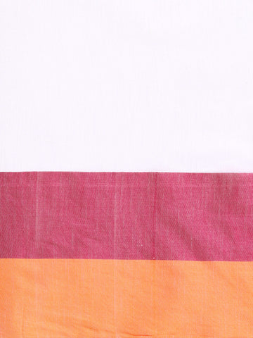 ArtEastri Colorblock Pure Cotton Saree with Blouse piece