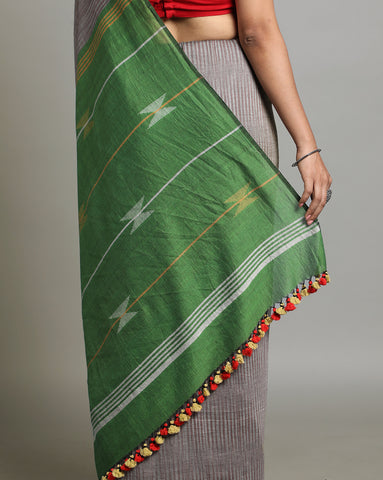 Tie Dye Jamdani Cotton Saree
