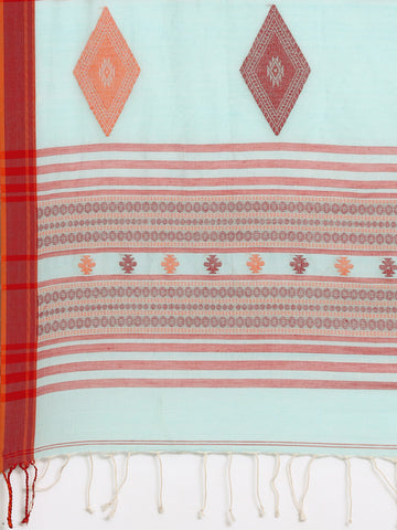 Handwoven Jacquard Weave Pure Cotton Assamese Saree