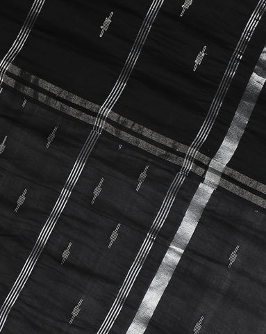 Handloom Jamdani Cotton Saree Without Blouse Piece