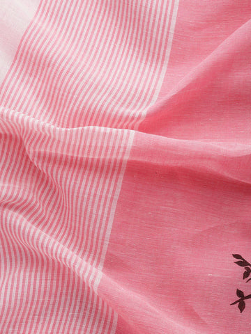 ArtEastri Handloom Coral Pink Saree