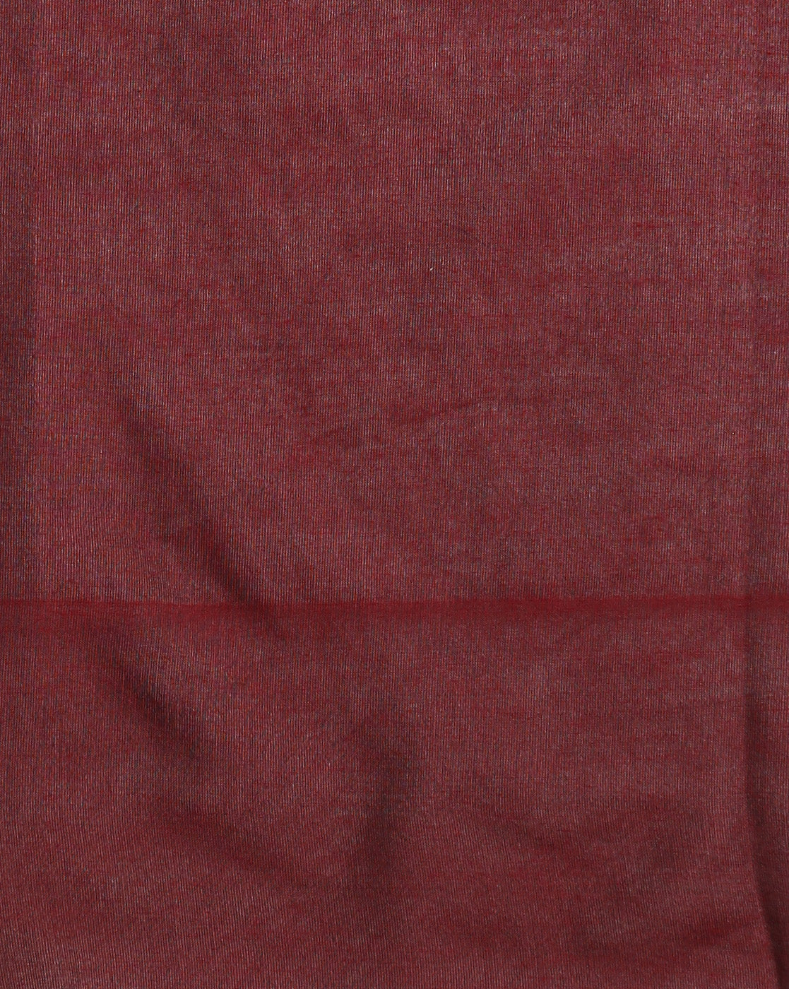 ArtEastri Maroon Solid Cotton Saree with Blouse piece