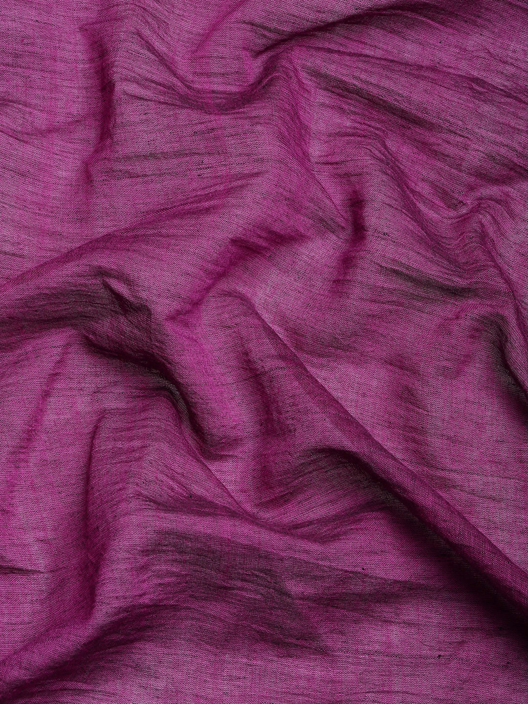 ArtEastri Handloom Black Magenta Colorblock Cotton  Kantha Saree