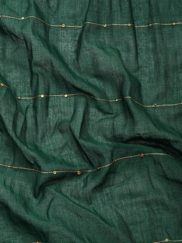 Handloom Sequins Cotton Handloom Saree