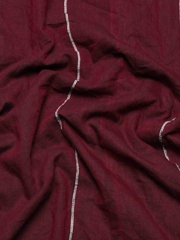 Maroon Khesh Kantha Cotton Saree