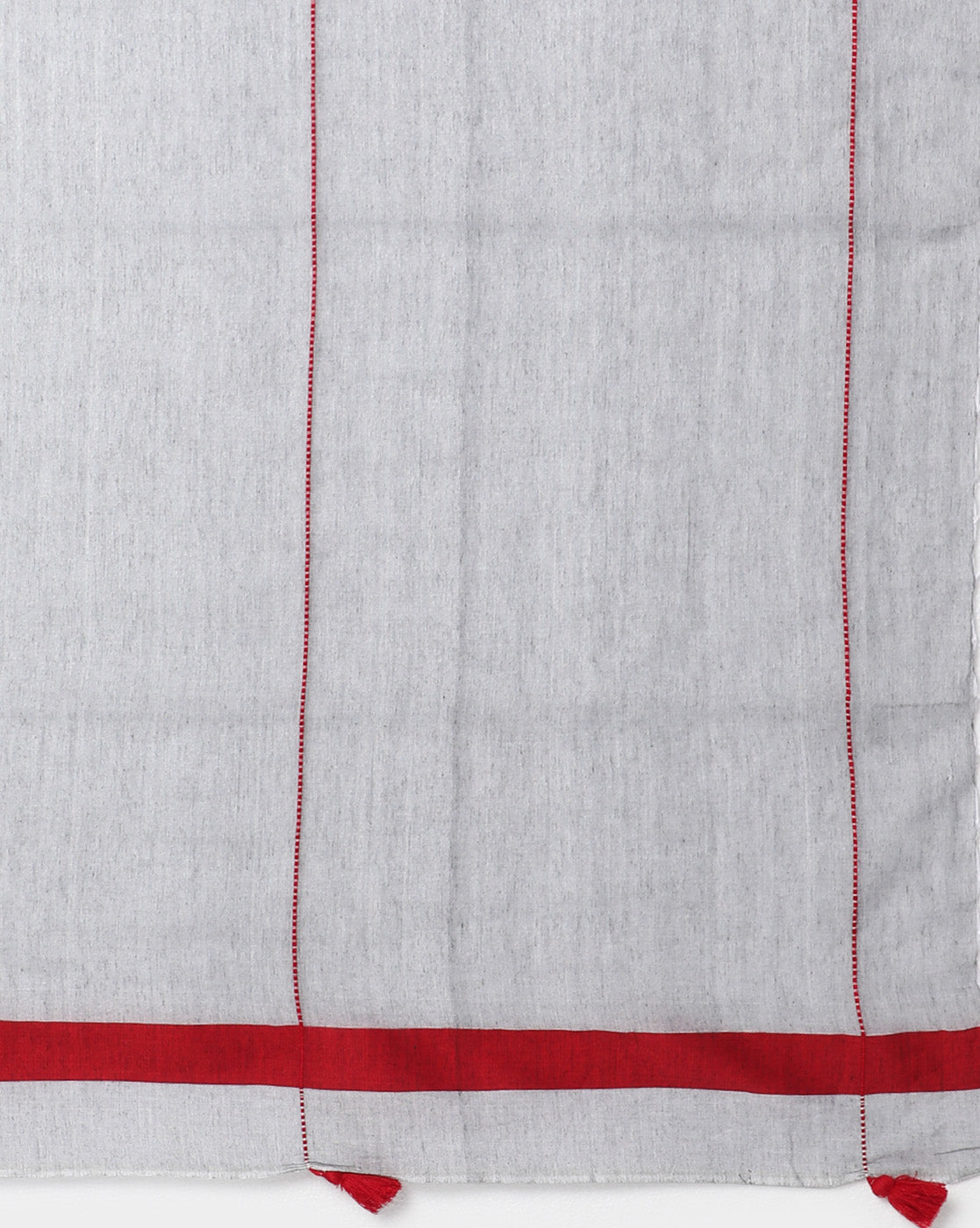 Handloom Solid Cotton Saree with Blouse Piece