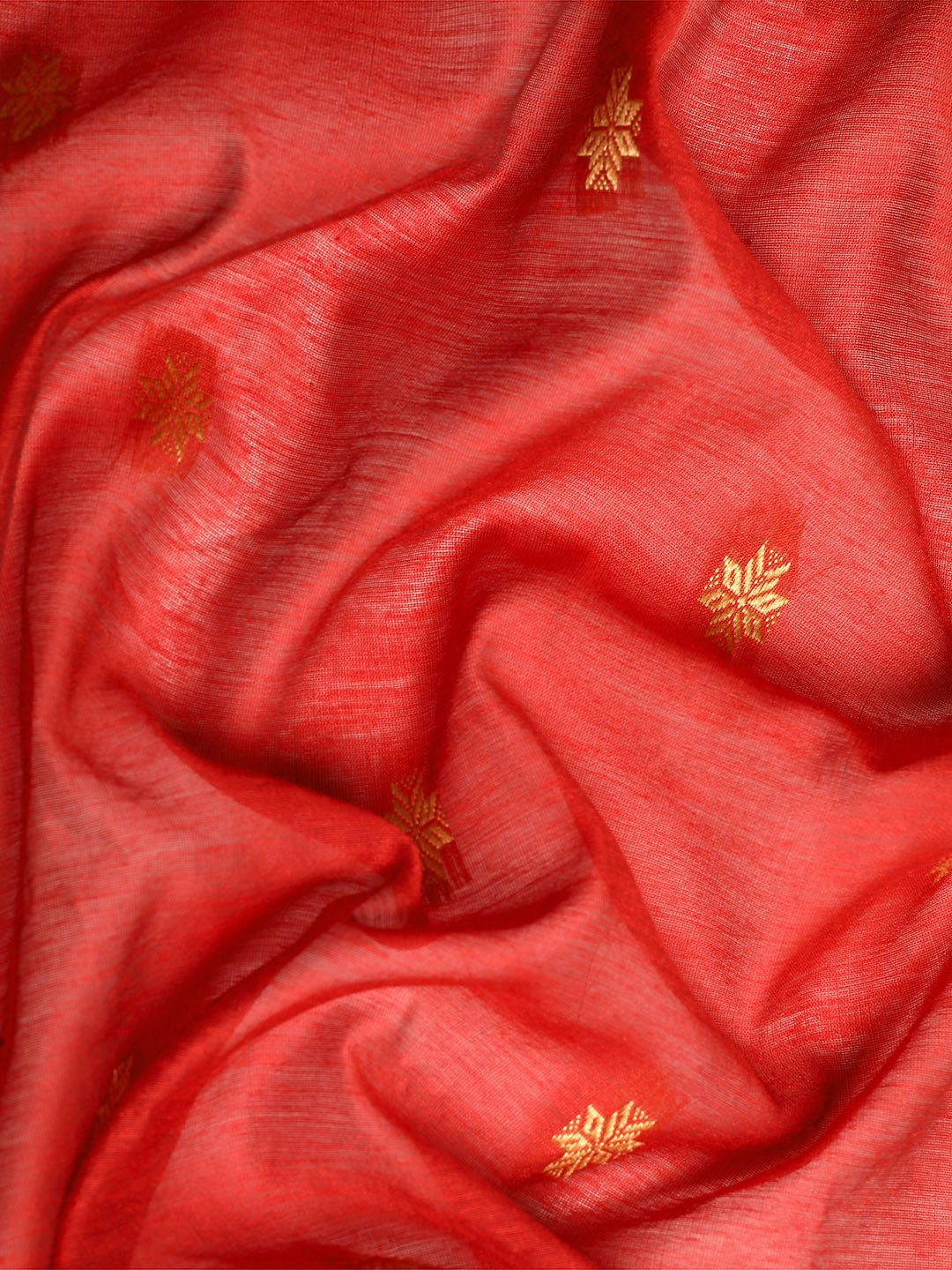 Zari Buti Silk Cotton Saree with blouse piece