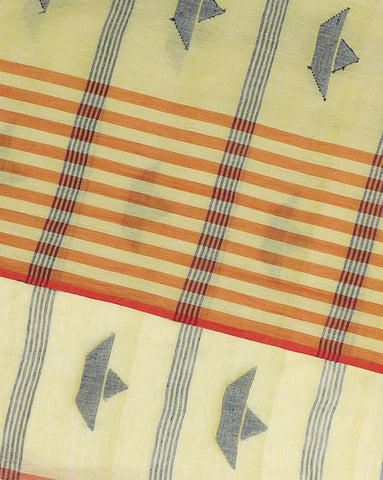 Handloom Jamdani Cotton Saree