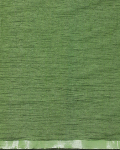 Colour block Cotton Saree with pompoms