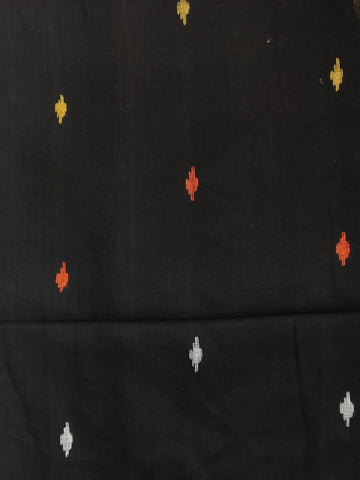 Black Handloom Jamdani Cotton Saree