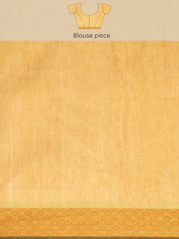 Lime green Golden Jacquard Cotton Saree