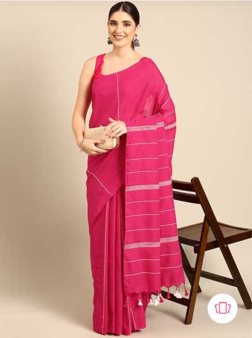 Handloom Cotton Saree with Blouse piece