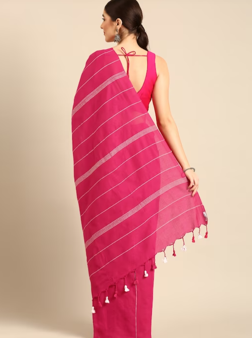 Handloom Cotton Saree with Blouse piece