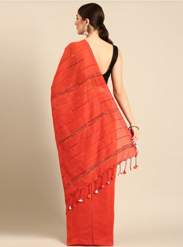 Pure Cotton Saree with Blouse piece