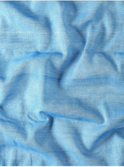 Blue Multicolour Border Handcrafted Cotton Sequins Saree