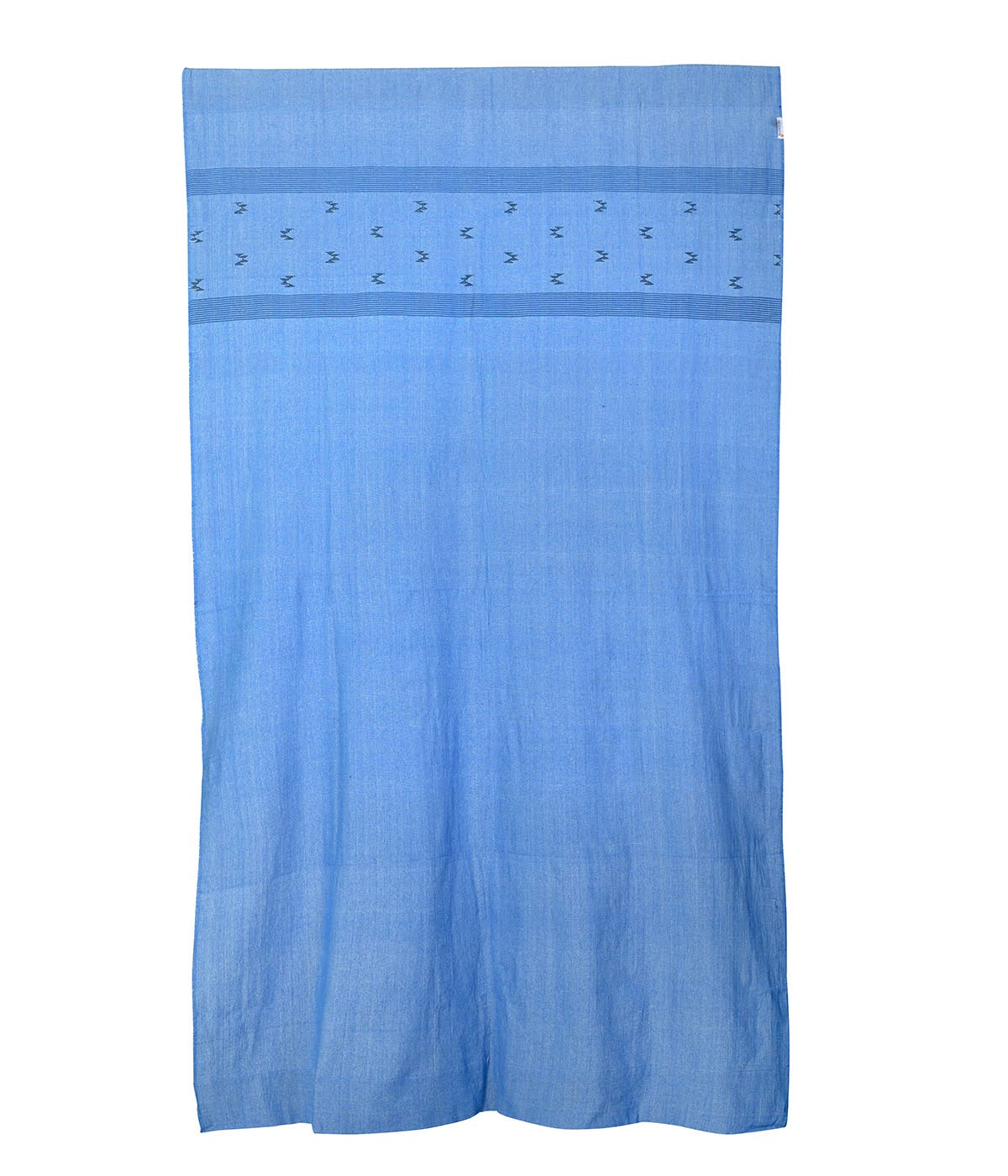 Blue Black Jamdani  Cotton Door Curtain for home