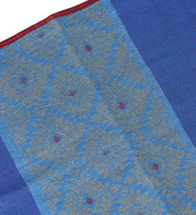 Blue Yellow Dhuniya Handloom Cotton Table Runner