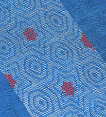 Blue Red Cotton Table Runner