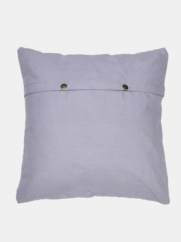 Cream Rust Kantha  Silk Reversible Cushion Cover - Pack of 1