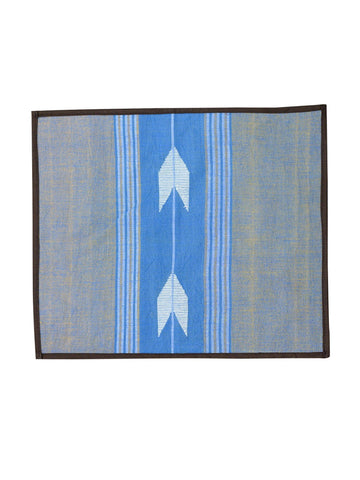 Yellow Brown Jamdani Cotton Table Mats- 4Pack