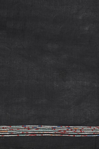 Black Handloom Khesh Kantha Stitch Cotton Saree saree Arteastri 
