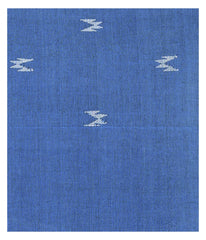 Blue Handwoven Cotton Cushion Cover - Arteastri
