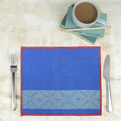 Blue Yellow Axomiya Cotton Table Mats Tablemats Arteastri 
