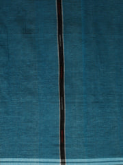 Blue Black Handcrafted Jamdani Cotton Saree