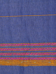 Handloom Cotton Khesh Zaffre Blue Rod Pocket Door Curtain - Arteastri