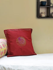 Maroon Handcrafted Kantha Cushion Cover - Arteastri