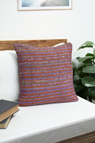 Mauve Tone Handloom Khesh Cotton Cushion Cover Cushions Arteastri 