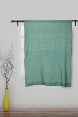 Pure Linen Handloom Green Window Curtain Curtains Arteastri 
